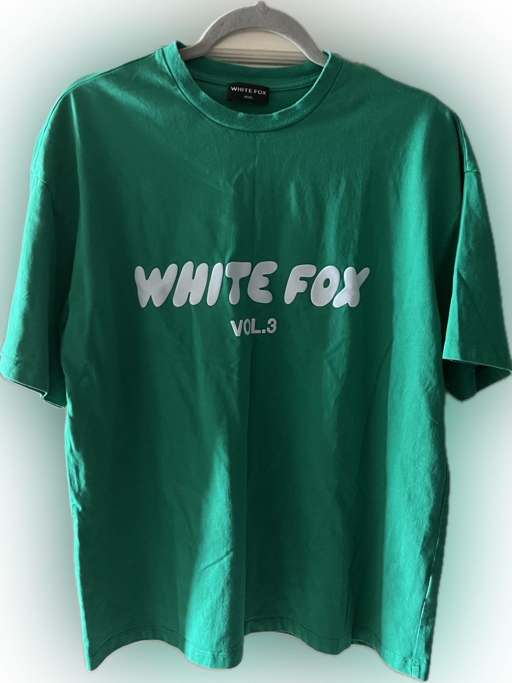 White fox Green Logo T-Shirt